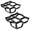 vidaXL Pavement Mold for the Garden 42 x 42 x 4 cm Set of 2