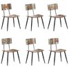vidaXL Dining Chairs 6 pcs Solid Reclaimed Wood