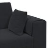 vidaXL Sofa 3 pcs Black 250 x 188 x 76 cm Velvet
