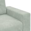 vidaXL Sofa Set 3 pcs Light Grey 221 x 80 x 80 cm Velvet