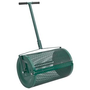 vidaXL Compost Spreader 75L Green &Oslash;40x60 cm Steel