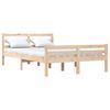 vidaXL Bed Frame without Mattress Solid Wood 135x190 cm Double Double