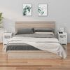 vidaXL Bedside Cabinets 2 pcs White 40x35x49 cm Solid Wood Pine