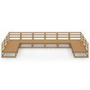 vidaXL 10 Piece Garden Lounge Set Solid Pinewood