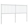 vidaXL Metal Replace Headboard White 150 cm