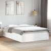 vidaXL Bed Frame without Mattress White 135x190 cm Double