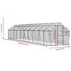 vidaXL Aviary Anthracite 1.79x10x1.85 m Aluminium
