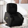 vidaXL Stand up Massage Recliner Chair Black Fabric