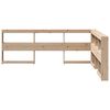 vidaXL Bookcase Headboard L-Shaped 140 cm Solid Wood Pine