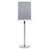 vidaXL A3 Pedestal Poster Stand Silver Aluminium Alloy