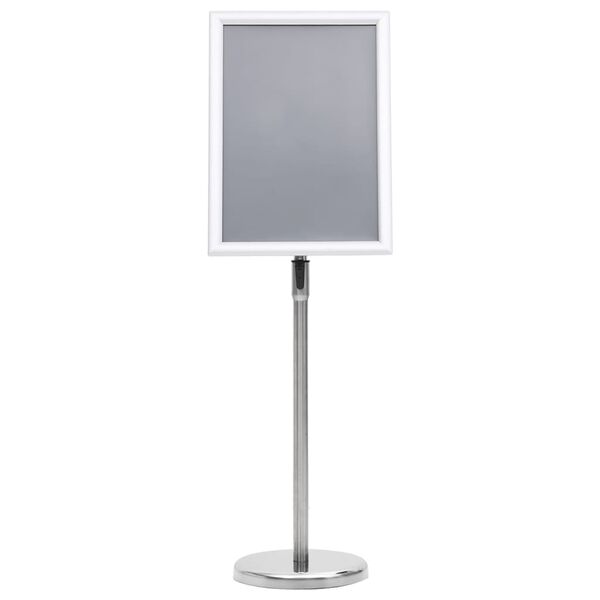 vidaXL A3 Pedestal Poster Stand Silver Aluminium Alloy