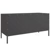 vidaXL TV Cabinet Black 100.5x39x50.5 cm Steel