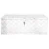 vidaXL Storage Box Silver 80x39x30 cm Aluminium