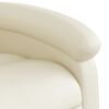 vidaXL Massage Recliner Chair Cream Faux Leather