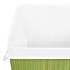vidaXL Bamboo Laundry Basket Green