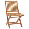 vidaXL Folding Garden Chairs 2 pcs Solid Teak Wood