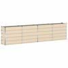 vidaXL Planter Ivory 320 x 40 x 75 cm Steel