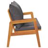 vidaXL Garden Bench with Cushion Oil Natural Solid Acacia Wood