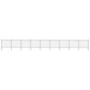 vidaXL Garden Fence with Hoop Top Steel 1603,5x150 cm Black (9x144932)
