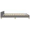 vidaXL Bed Frame without Mattress Dark Grey 137x187 cm Double Fabric