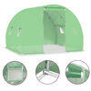 vidaXL Greenhouse | Green | Polyethylene mesh fabric, Galvanised steel | Medium