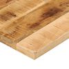 vidaXL Table Top 100x60x1.5 cm Rectangular Solid Wood Rough Mango