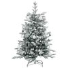 vidaXL Artificial Hinged Christmas Tree 150 LEDs & Ball Set 120 cm