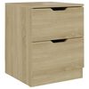 vidaXL Bedside Cabinet | Sonoma Oak | Engineered Wood | Standard