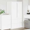 vidaXL Bathroom Cabinet White 79.5 x 49 x 156 cm Engineered Wood