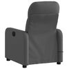 vidaXL Massage Recliner Chair Dark Grey Fabric