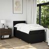 vidaXL Box Spring Bed with Mattress Black King Single Fabric