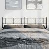 vidaXL Metal Replace Headboard Black 180 cm