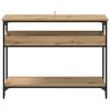 vidaXL Console Table Artisan oak 100 x 29 x 75 cm Engineered wood
