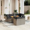 vidaXL 8 Piece Garden Sofa Set with Cushions Grey Poly Rattan