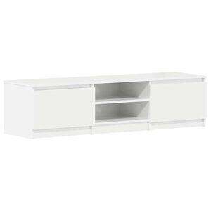 vidaXL TV Cabinet | High gloss white | Engineered wood | 140 x 40 x 35.5 cm
