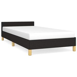 vidaXL Bed Frame without Mattress Black King Single Size Fabric