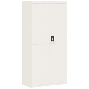vidaXL File Cabinet White 90x40x180 cm Steel