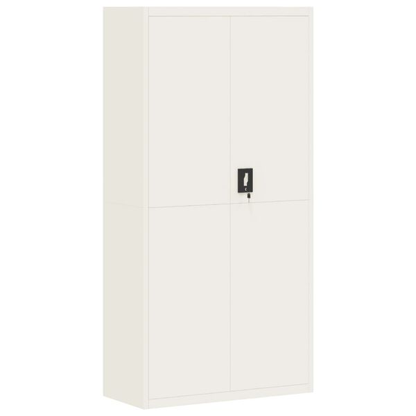 vidaXL File Cabinet White 90x40x180 cm Steel