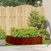 vidaXL Planter Rusty 100x100x30 cm Weathering Steel
