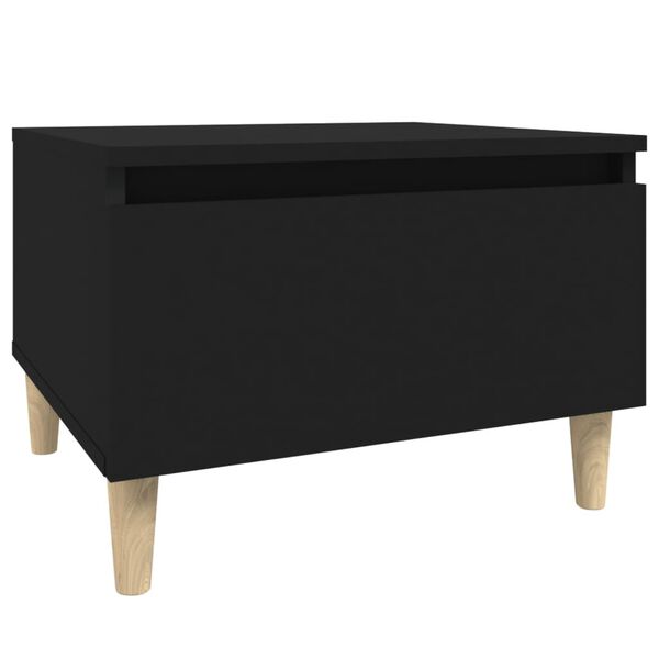 vidaXL Side Table Black 50x46x35 cm Engineered Wood