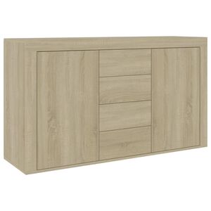vidaXL Sideboard | Sonoma Oak | Engineered wood | 120x36x69 cm | Sideboard