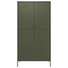 vidaXL Wardrobe Olive Green 90x50x180 cm Steel