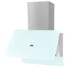 vidaXL Range Hood Tempered Glass White 600 mm