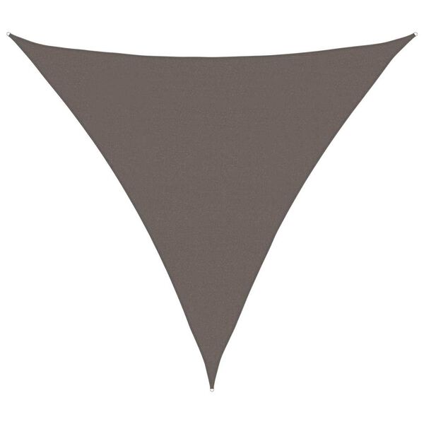vidaXL Sunshade Sail HDPE Triangular 5x5x5 m Anthracite