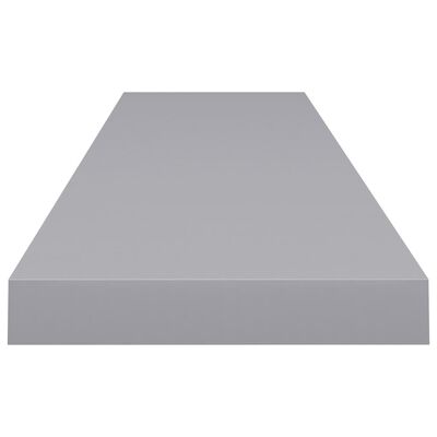 vidaXL Floating Wall Shelf Grey 120x23.5x3.8 cm MDF