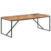 vidaXL Dining Table 200x90x76 cm Solid Acacia and Mango Wood