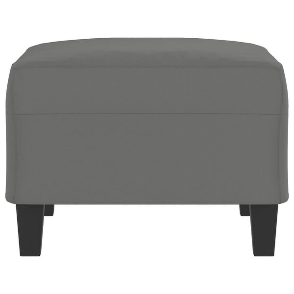 vidaXL Footstool Dark Grey 70x55x41 cm Microfibre Fabric