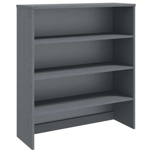 vidaXL Top for Highboard HAMAR Dark Grey 90x30x100cm Solid Wood Pine