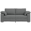 vidaXL Sofa 140cm Dark Grey Fabric