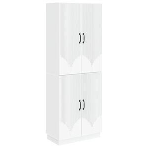 vidaXL Cabinet Set 2 pcs White Engineered Wood